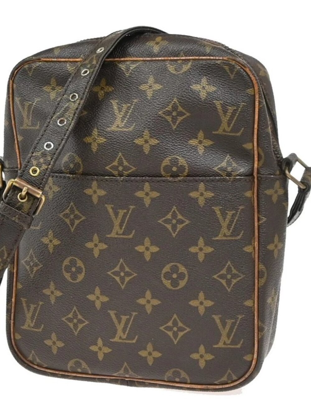 LOUIS VUITTON Petit Marceau Shoulder Bag Monogram Leather Brown M40264 61KC686